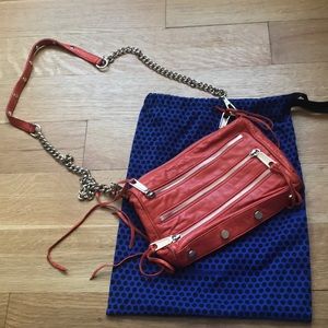 LIKE NEW Rebecca Minkoff Mini 5 ZipperCrossbodyBag